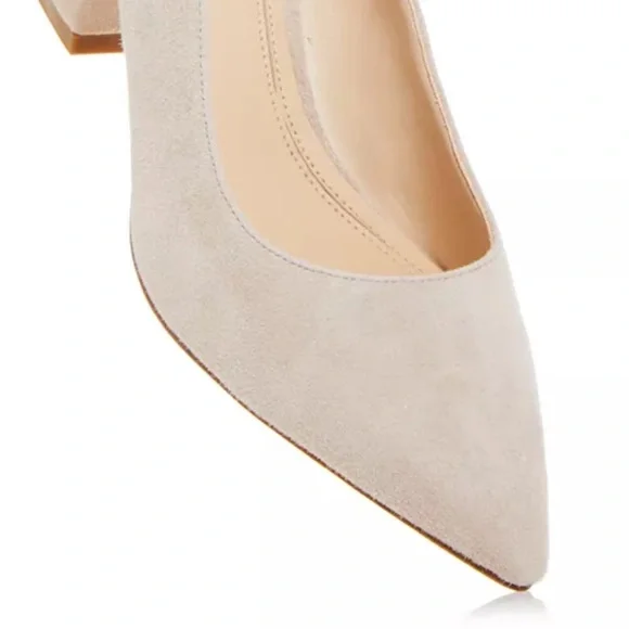 MARC FISHER ZALA Block Heel Suede Pumps 9 - Picture 4 of 10